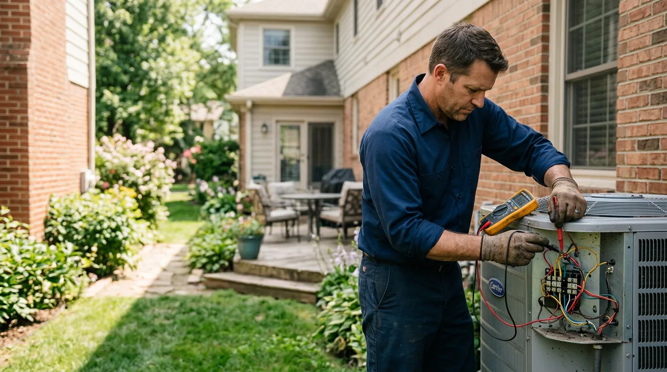 HVAC technician working near East Durham, NY